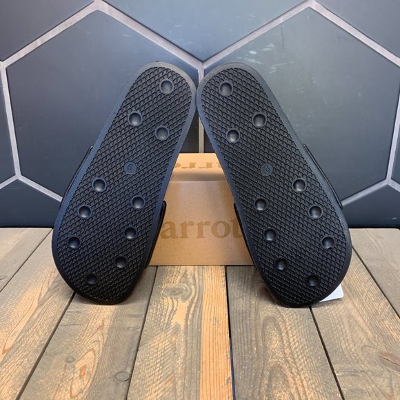 *New W/Box Men Carrots Anwar Black Embossed Sandals Slides Slip On Summer Casual - Picture 5 of 5